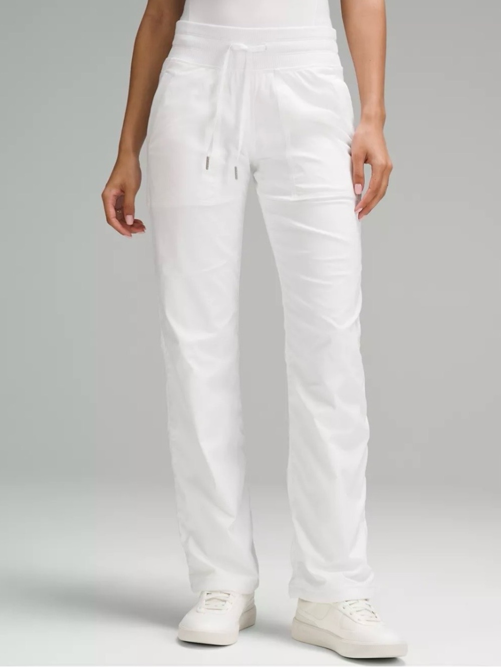 lululemon athletica White Straight-Leg Drawstring Track Pants